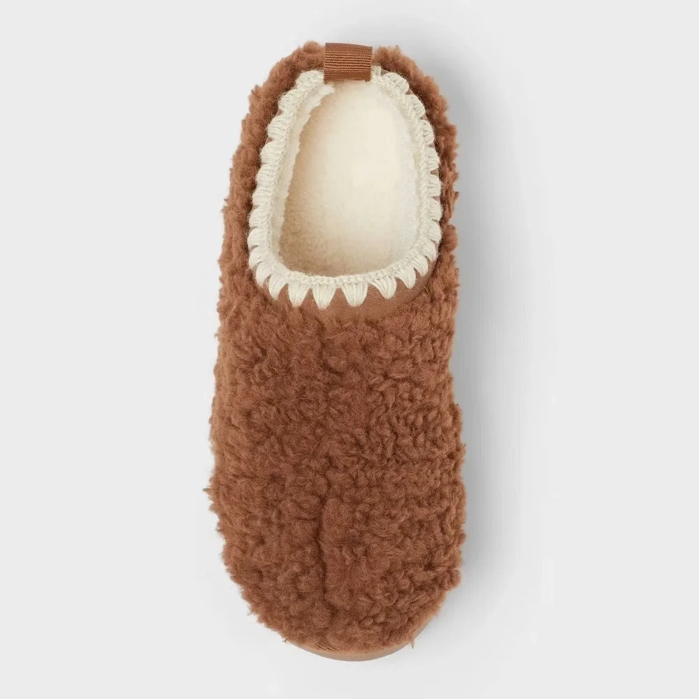 Kids Cat & Jack Nola Clog Slippers Tan Size 4 New With Tags